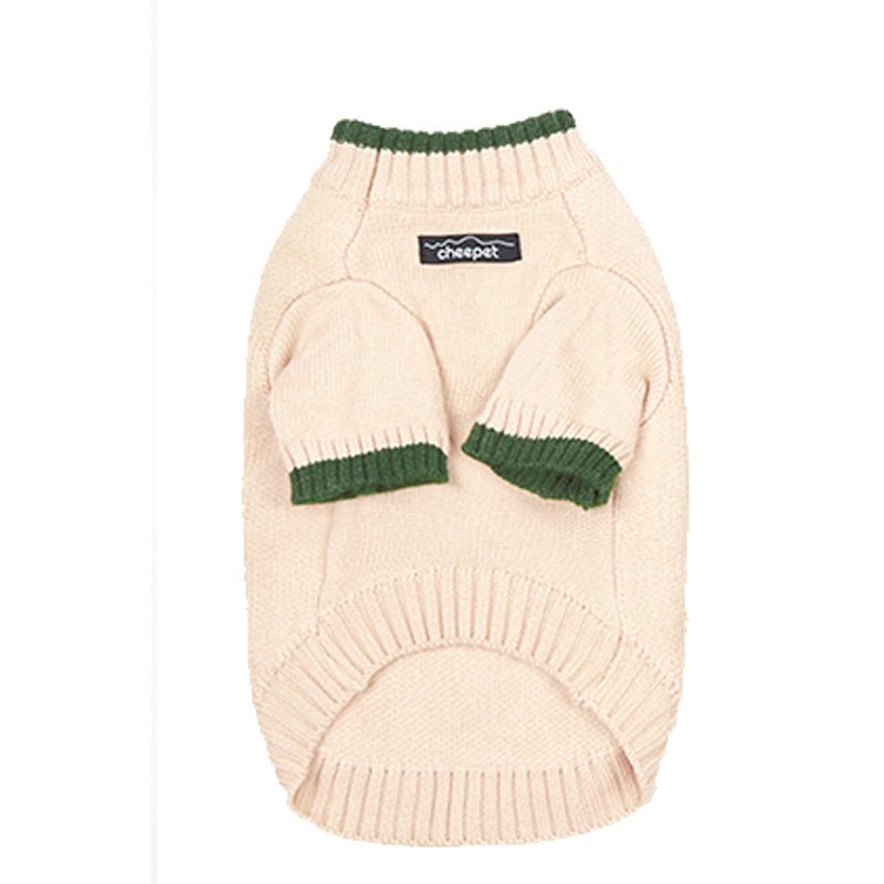 Contrast Color Two Legs Fall Winter Fashion Pet Sweater | Luxury Home Accessories | Heulog Glow