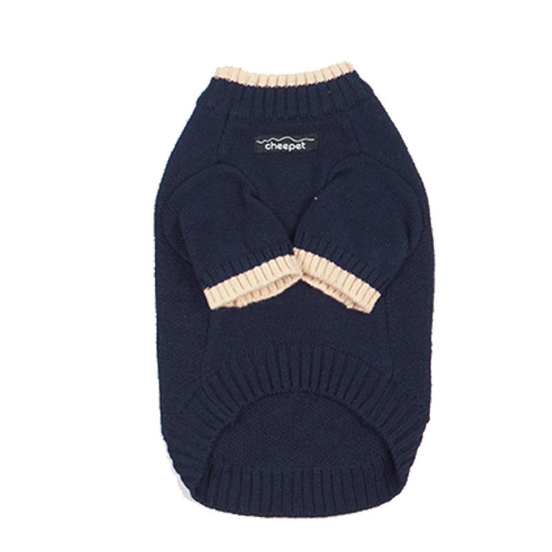 Contrast Color Two Legs Fall Winter Fashion Pet Sweater | Luxury Home Accessories | Heulog Glow