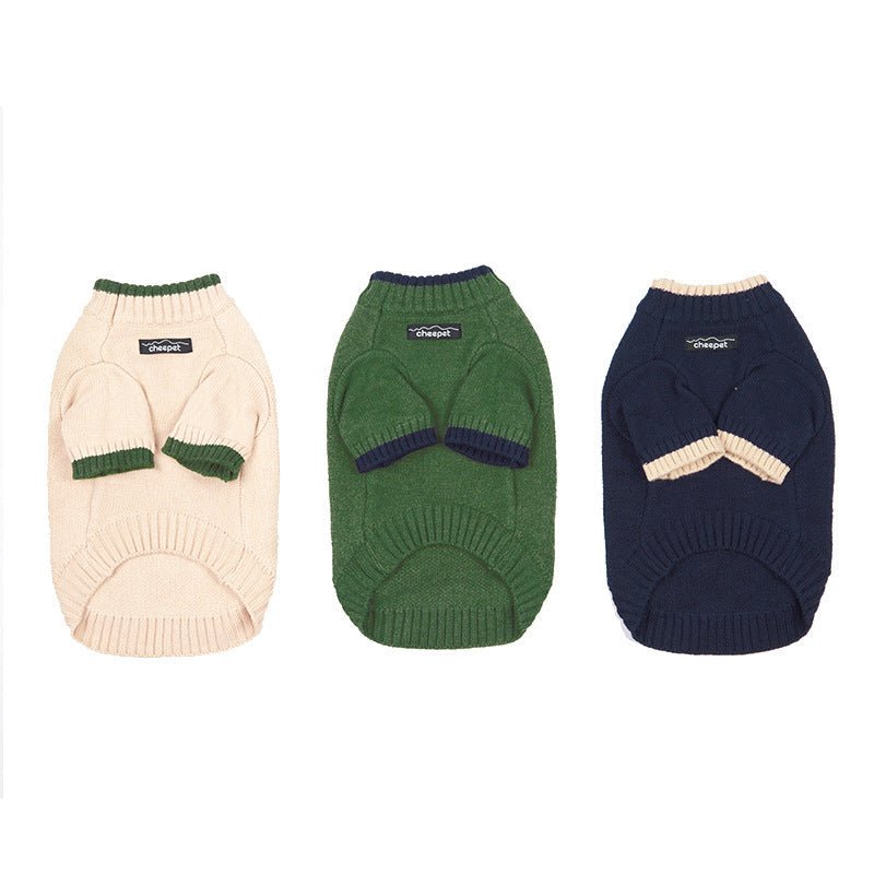 Contrast Color Two Legs Fall Winter Fashion Pet Sweater | Luxury Home Accessories | Heulog Glow