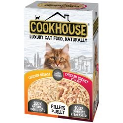 Cookhouse Cat Chicken Breast In Jelly 70g x 36 | Luxury Home Accessories | Heulog Glow