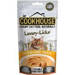 Cookhouse Cat Luxury Licks Chicken Puree, 90g | Luxury Home Accessories | Heulog Glow