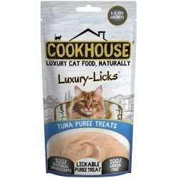 Cookhouse Cat Luxury Licks Tuna Puree, 90g | Luxury Home Accessories | Heulog Glow