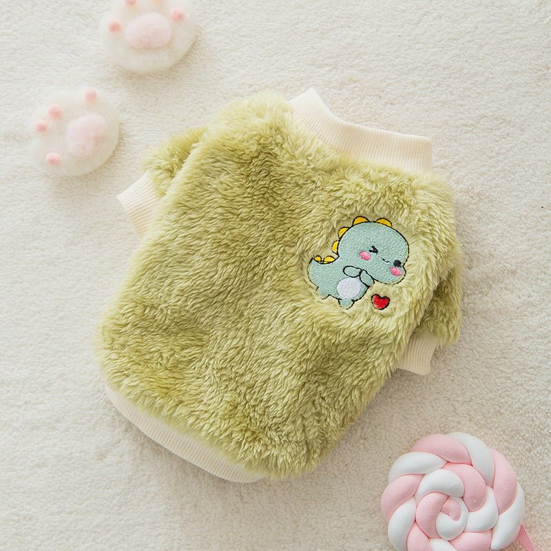 Coral fur warm in winter lovely dog Teddy clothes bear winter small dog cat feet autumn winter clothes | Luxury Home Accessories | Heulog Glow