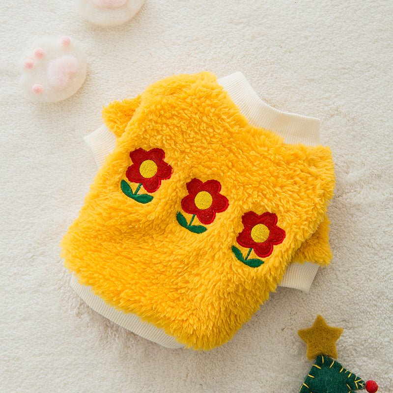 Coral fur warm in winter lovely dog Teddy clothes bear winter small dog cat feet autumn winter clothes | Luxury Home Accessories | Heulog Glow