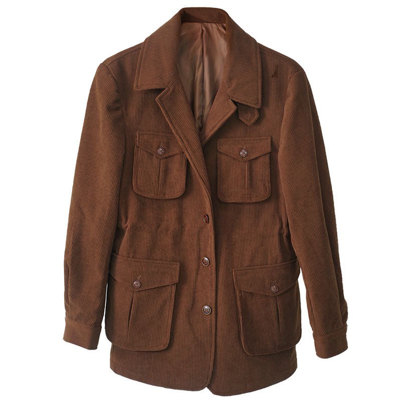 Corduroy Jacket For Men Thick Casual Slim | Luxury Home Accessories | Heulog Glow