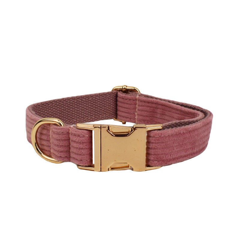 Corduroy Pet Collar Traction Rope | Luxury Home Accessories | Heulog Glow