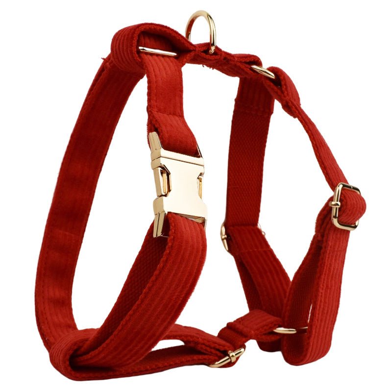 Corduroy Pet Collar Traction Rope | Luxury Home Accessories | Heulog Glow