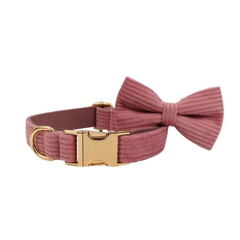 Corduroy Pet Collar Traction Rope | Luxury Home Accessories | Heulog Glow