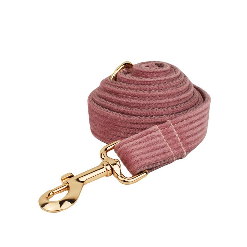Corduroy Pet Collar Traction Rope | Luxury Home Accessories | Heulog Glow