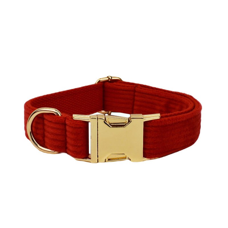 Corduroy Pet Collar Traction Rope | Luxury Home Accessories | Heulog Glow