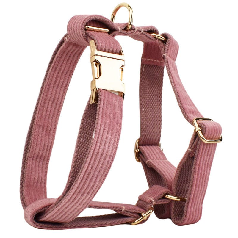 Corduroy Pet Collar Traction Rope | Luxury Home Accessories | Heulog Glow