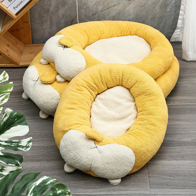 Corgi Shaped Bed For Dog Cat Soft Pet Kennel Cute Cat Nest Dogs Basket Sofa Puppy Sleeping Mat Pet Accessories | Luxury Home Accessories | Heulog Glow