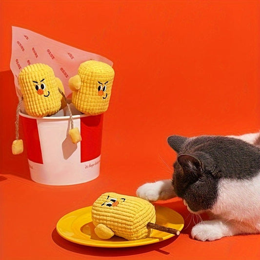 Corn Cob For Cats Polio Wood Toy Tooth Cleaning Catnip Molar Stick Pet Supplies | Luxury Home Accessories | Heulog Glow