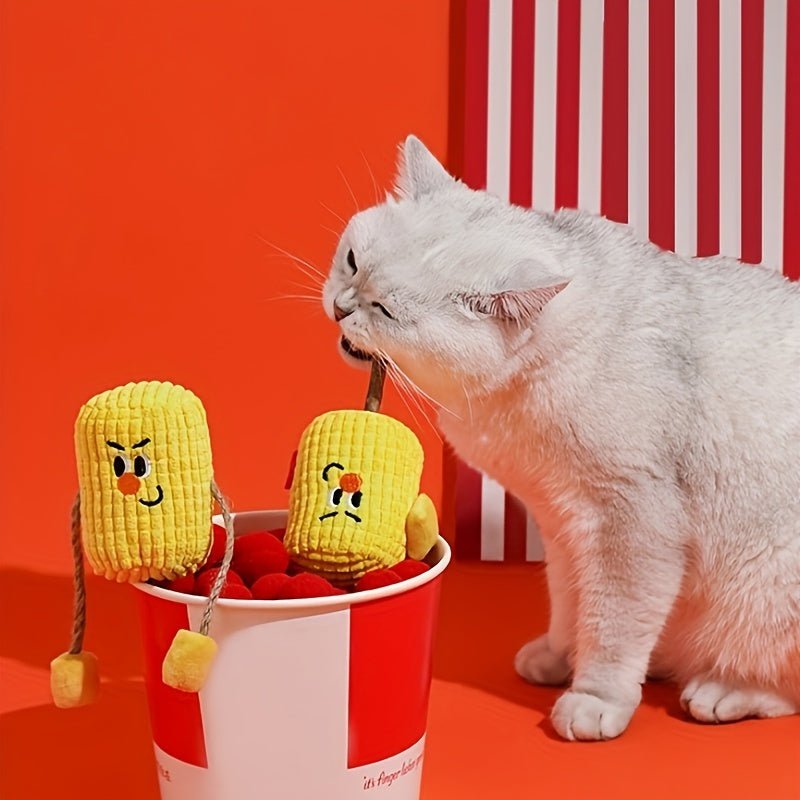 Corn Cob For Cats Polio Wood Toy Tooth Cleaning Catnip Molar Stick Pet Supplies | Luxury Home Accessories | Heulog Glow