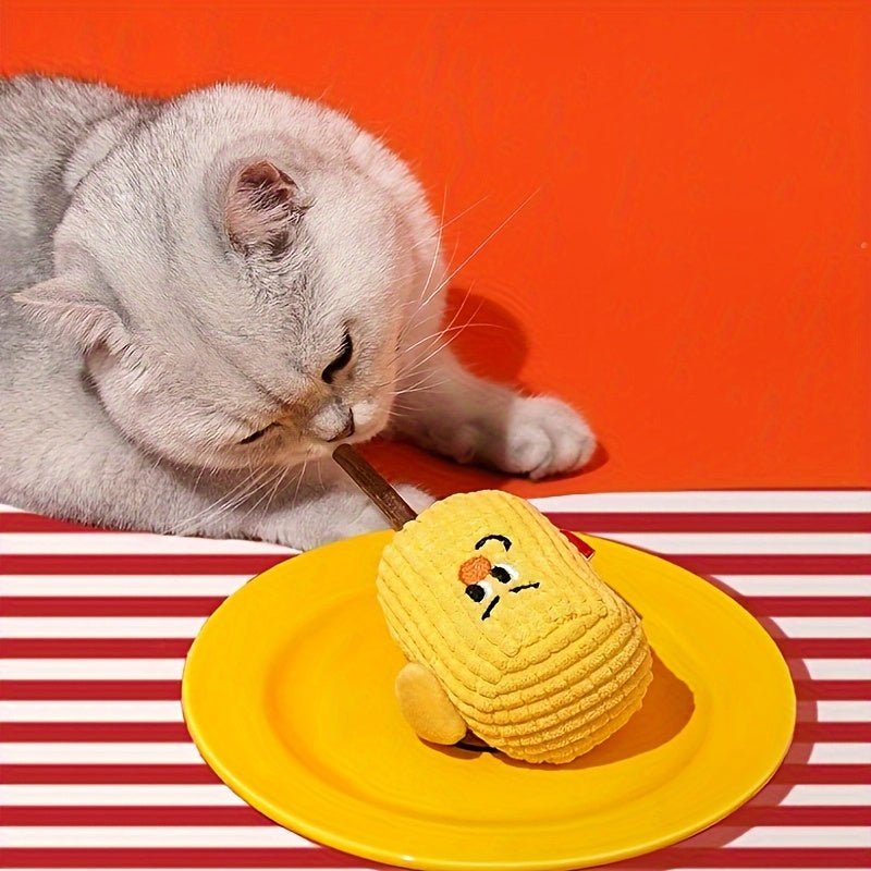 Corn Cob For Cats Polio Wood Toy Tooth Cleaning Catnip Molar Stick Pet Supplies | Luxury Home Accessories | Heulog Glow