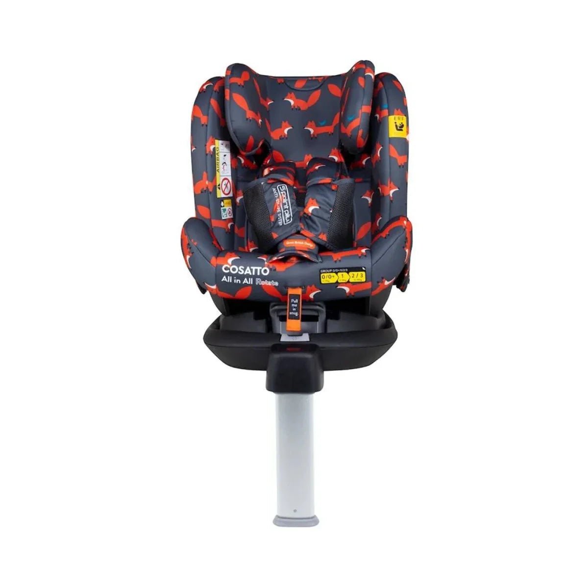 Cosatto All in All 360 Rotate i-Size Car Seat - Charcoal Mister Fox | Luxury Home Accessories | Heulog Glow