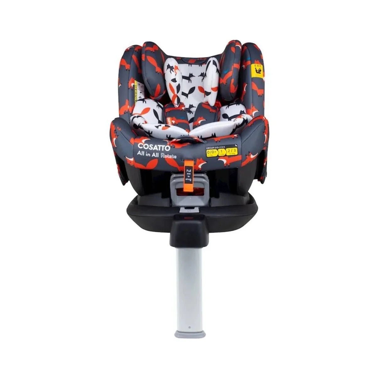 Cosatto All in All 360 Rotate i-Size Car Seat - Charcoal Mister Fox | Luxury Home Accessories | Heulog Glow