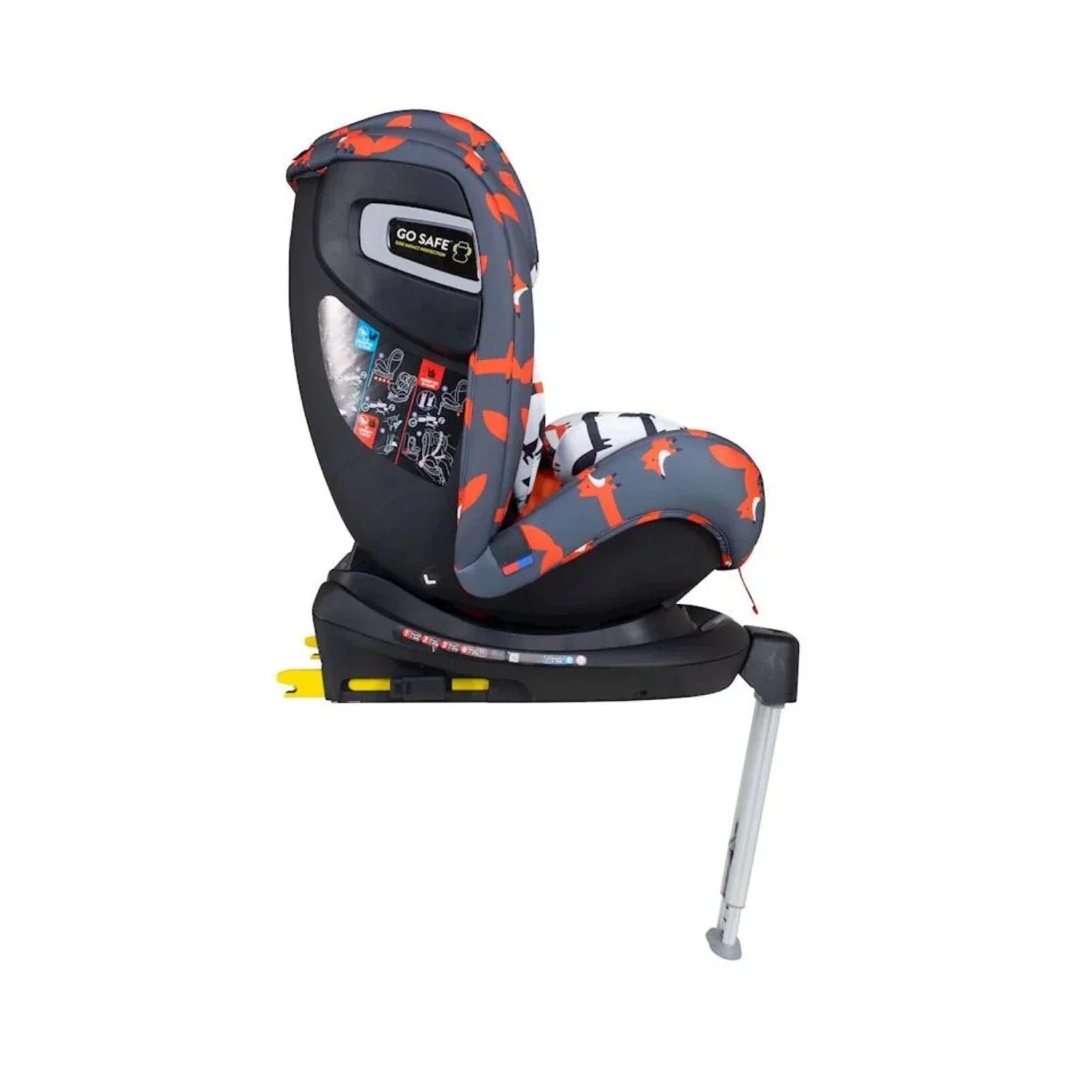 Cosatto All in All 360 Rotate i-Size Car Seat - Charcoal Mister Fox | Luxury Home Accessories | Heulog Glow