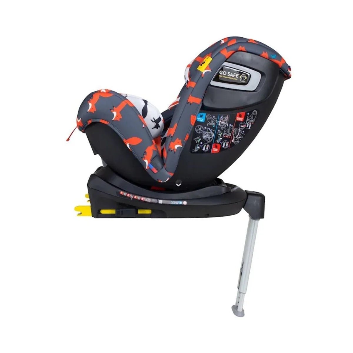 Cosatto All in All 360 Rotate i-Size Car Seat - Charcoal Mister Fox | Luxury Home Accessories | Heulog Glow