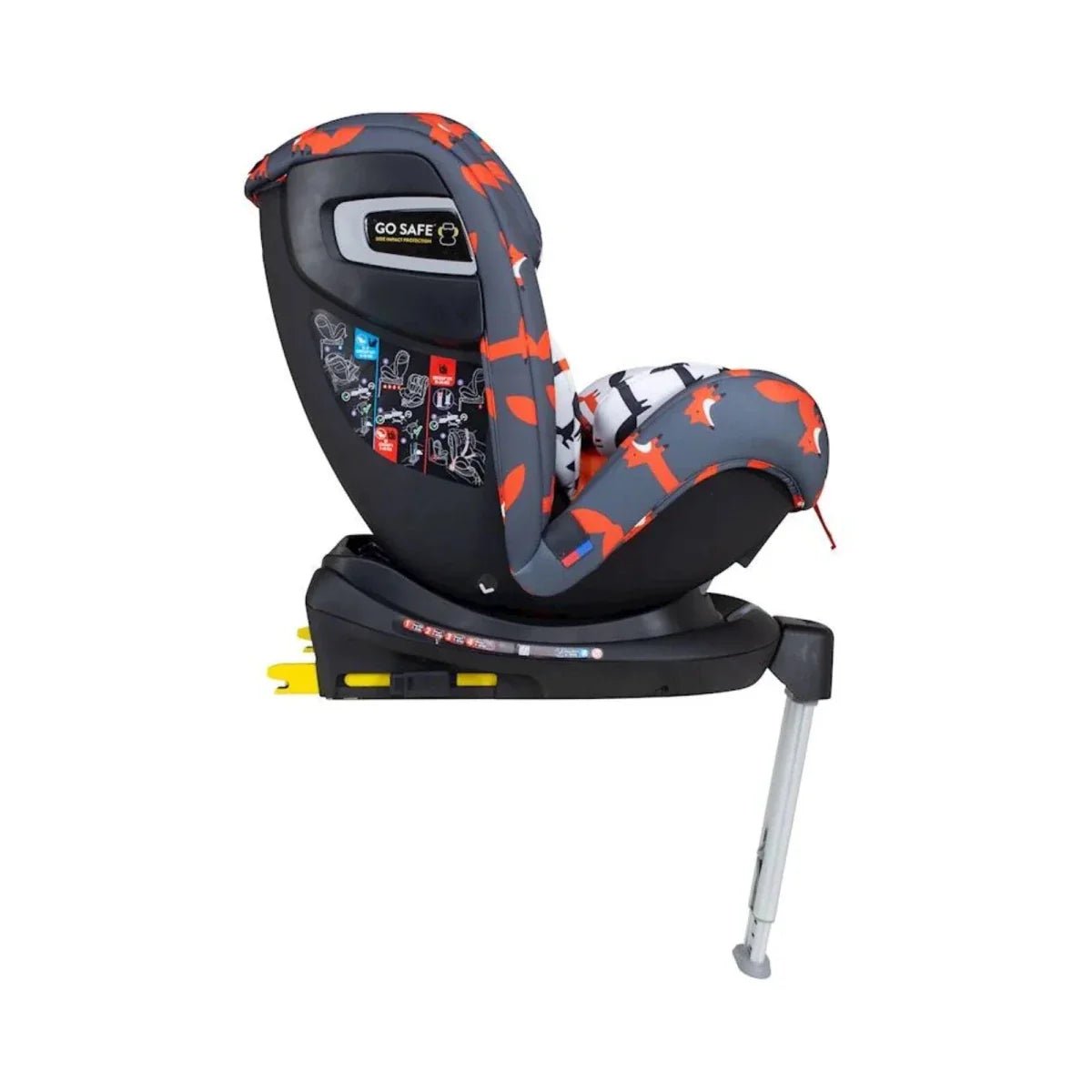 Cosatto All in All 360 Rotate i-Size Car Seat - Charcoal Mister Fox | Luxury Home Accessories | Heulog Glow