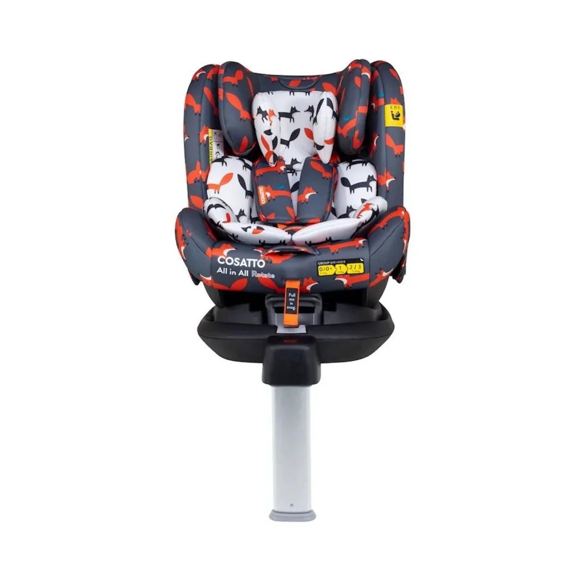 Cosatto All in All 360 Rotate i-Size Car Seat - Charcoal Mister Fox | Luxury Home Accessories | Heulog Glow