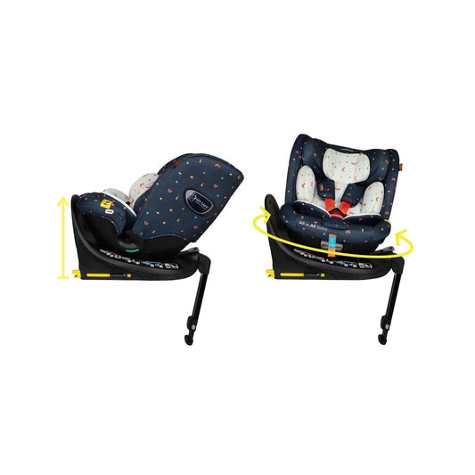 Cosatto All in All Extra i-Size 360 Car Seat - Doodle Days | Luxury Home Accessories | Heulog Glow