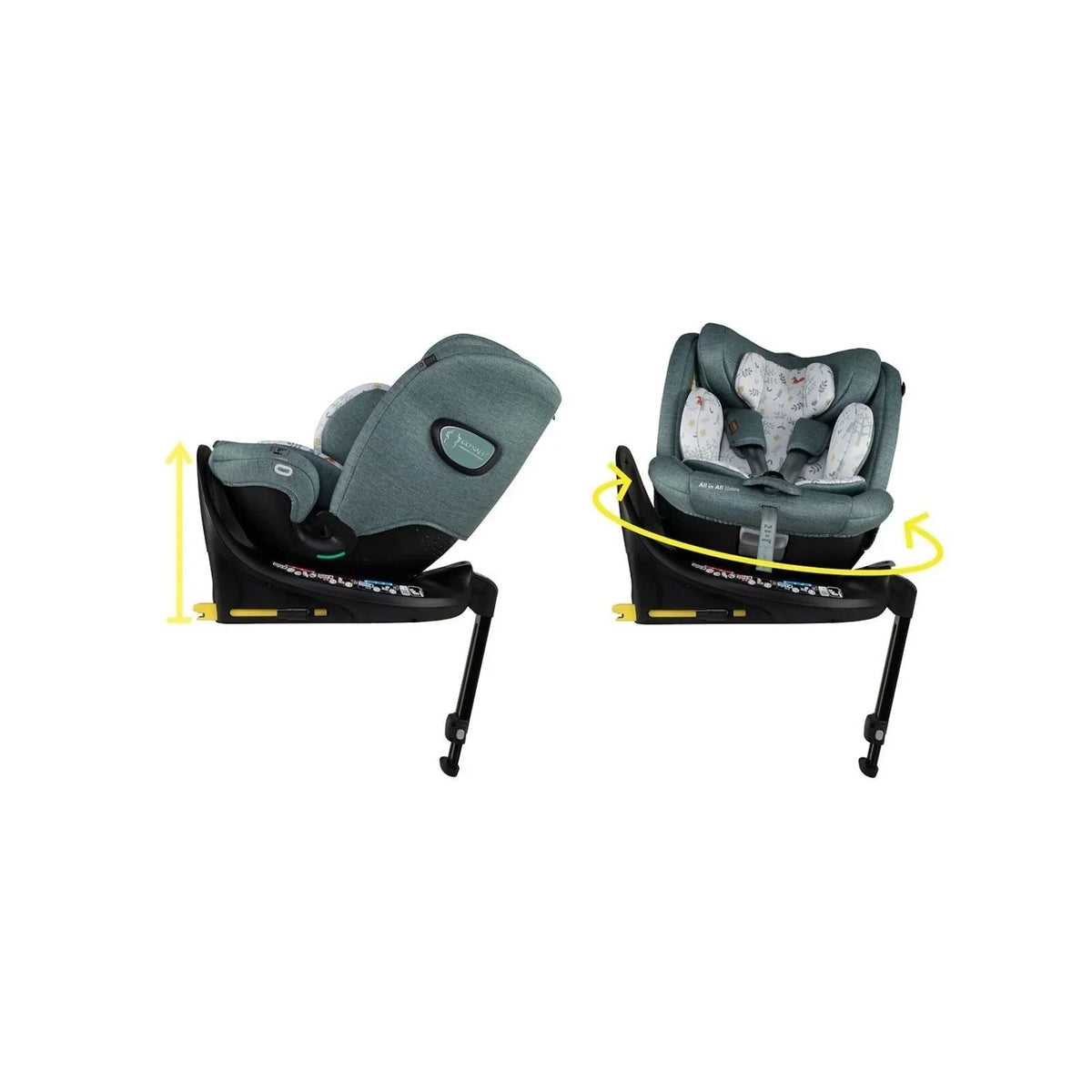 Cosatto All in All Extra i-Size 360 Car Seat - Meadow | Luxury Home Accessories | Heulog Glow