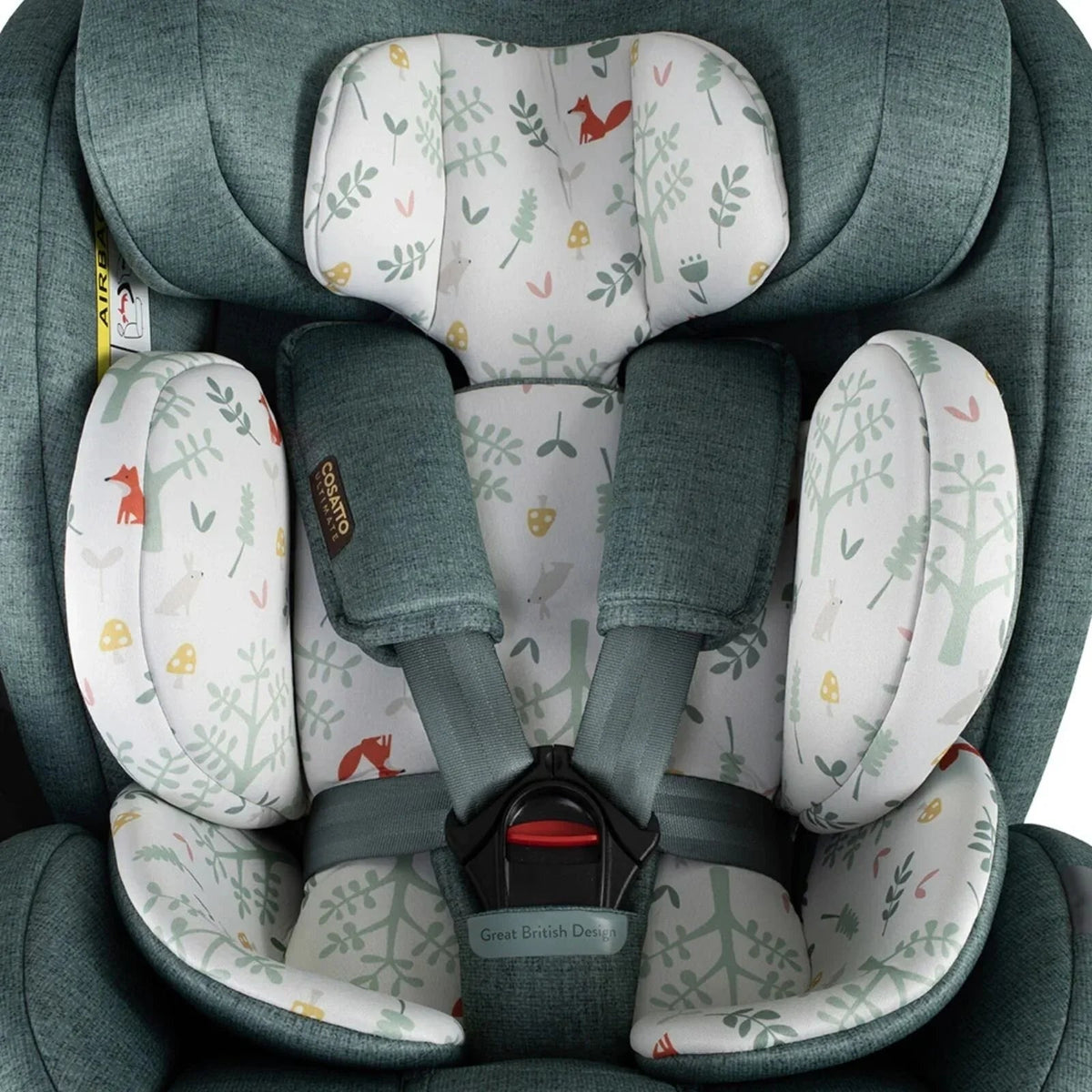 Cosatto All in All Extra i-Size 360 Car Seat - Meadow | Luxury Home Accessories | Heulog Glow