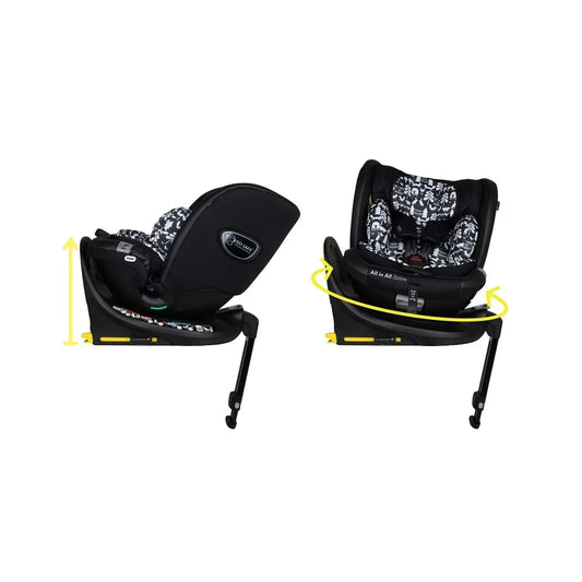Cosatto All in All Extra i-Size 360 Car Seat - Silhouette | Luxury Home Accessories | Heulog Glow