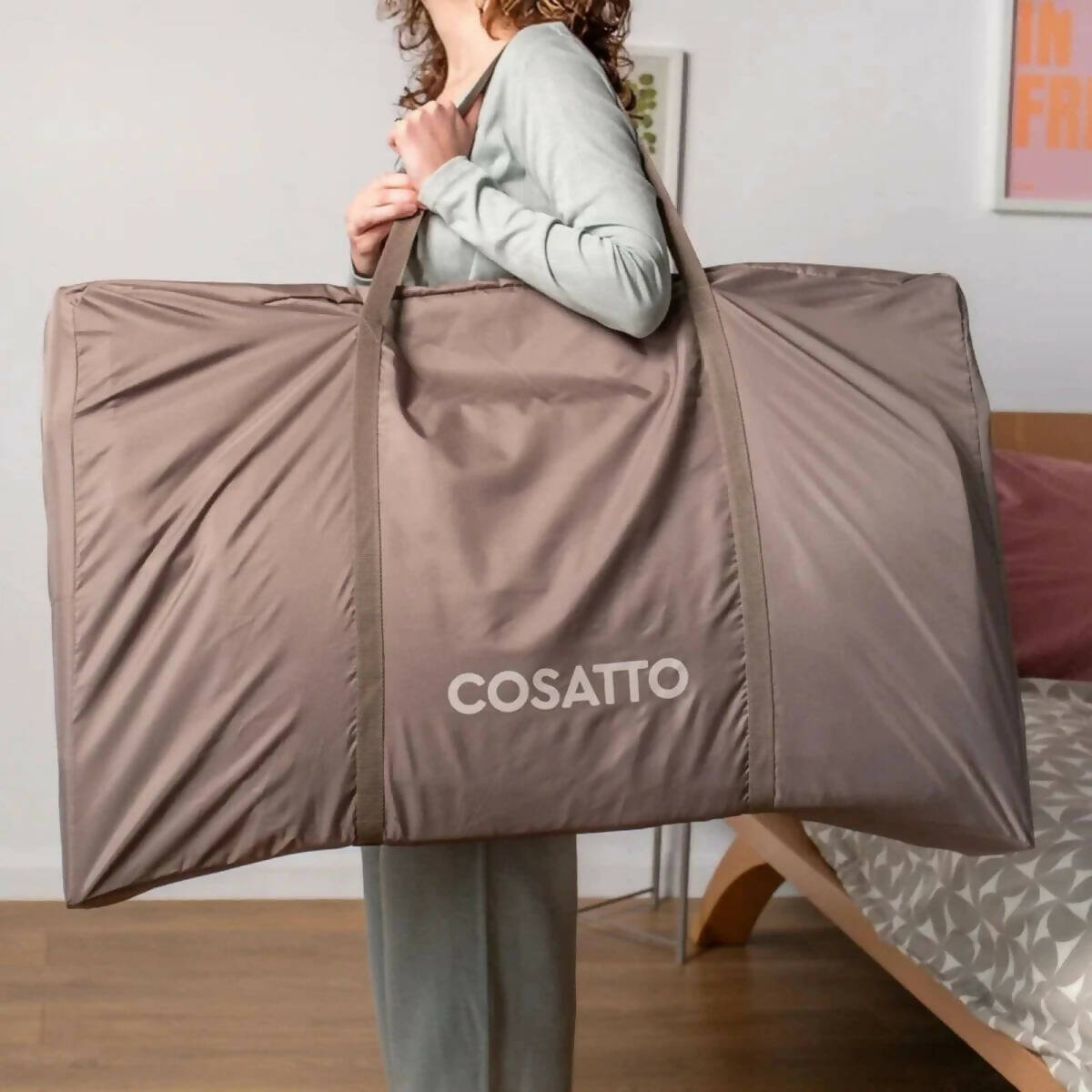 Cosatto Close to Me Folding Bedside Crib - Hoglet | Luxury Home Accessories | Heulog Glow