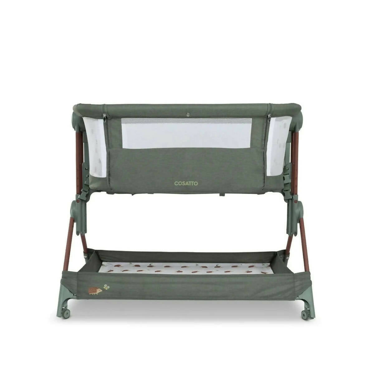 Cosatto Close to Me Folding Bedside Crib - Hoglet | Luxury Home Accessories | Heulog Glow
