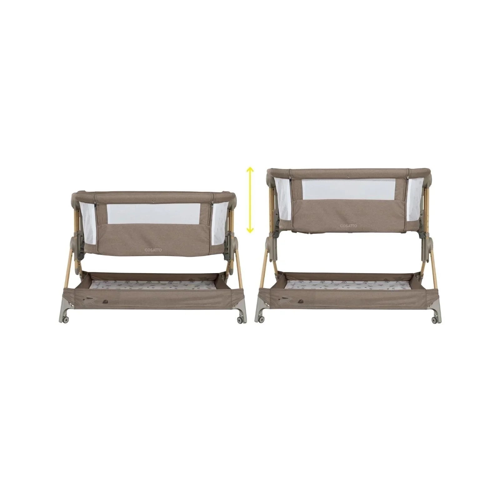 Cosatto Close to Me Folding Bedside Crib - Lollop | Luxury Home Accessories | Heulog Glow