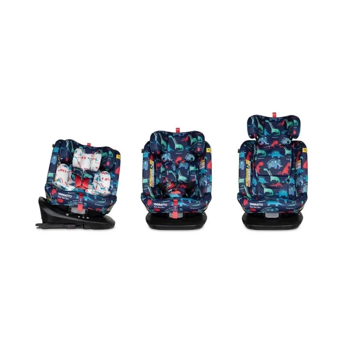Cosatto Get Set Grow i-Size 360 Car Seat - D Is For Dino | Luxury Home Accessories | Heulog Glow