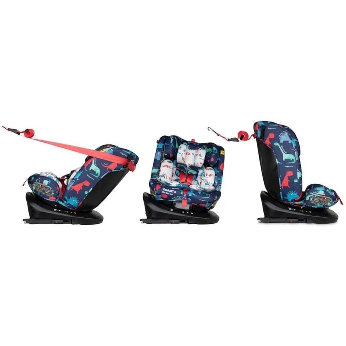 Cosatto Get Set Grow i-Size 360 Car Seat - D Is For Dino | Luxury Home Accessories | Heulog Glow