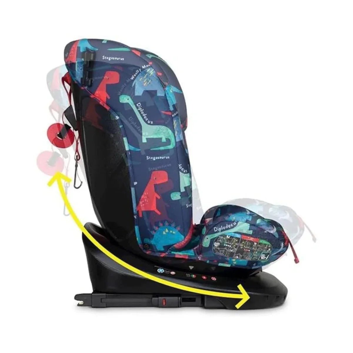 Cosatto Get Set Grow i-Size 360 Car Seat - D Is For Dino | Luxury Home Accessories | Heulog Glow