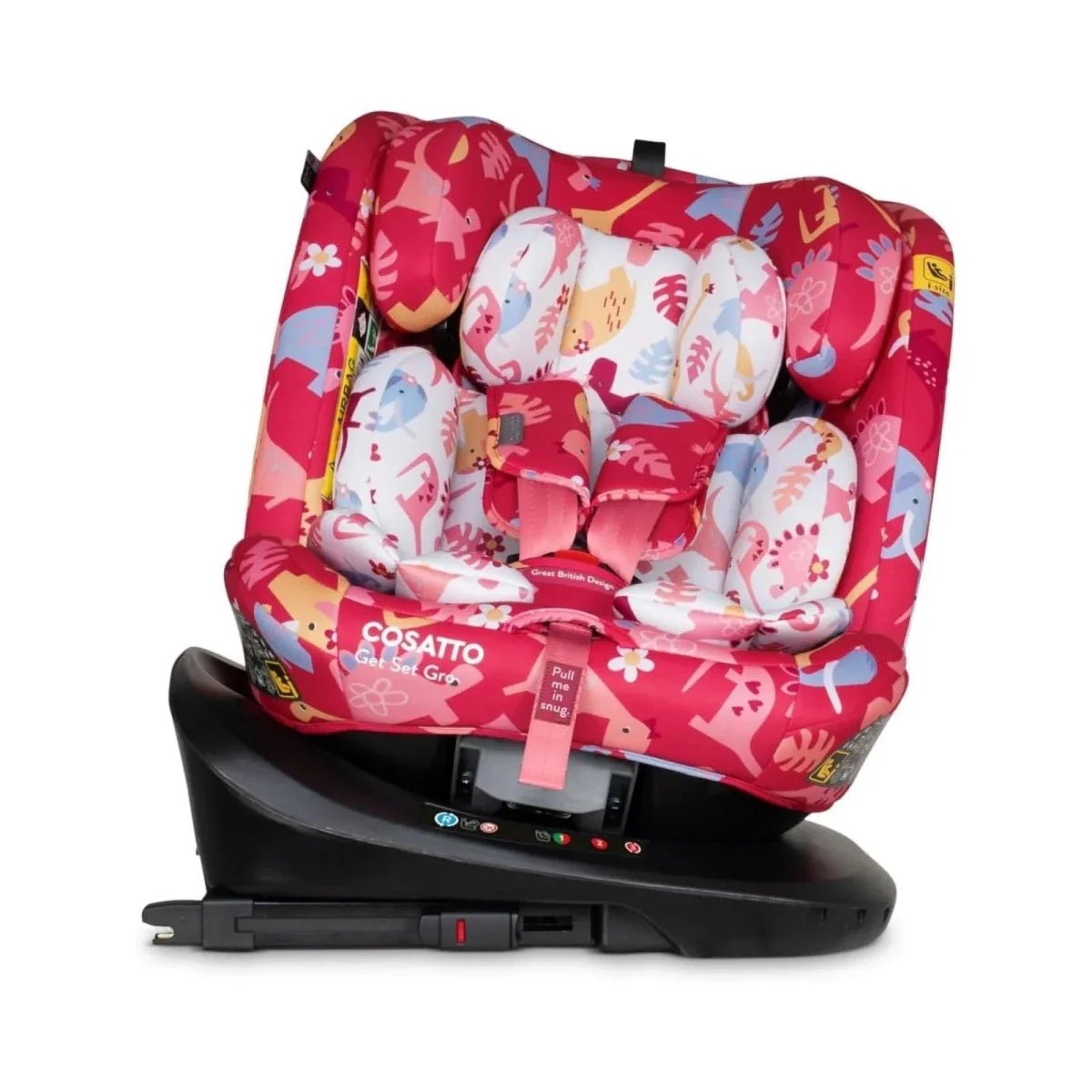 Cosatto Get Set Grow i-Size 360 Car Seat - Dino Delite | Luxury Home Accessories | Heulog Glow