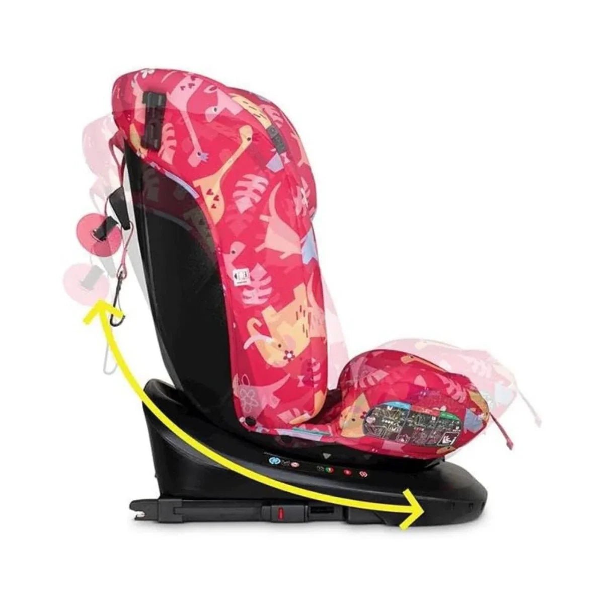 Cosatto Get Set Grow i-Size 360 Car Seat - Dino Delite | Luxury Home Accessories | Heulog Glow