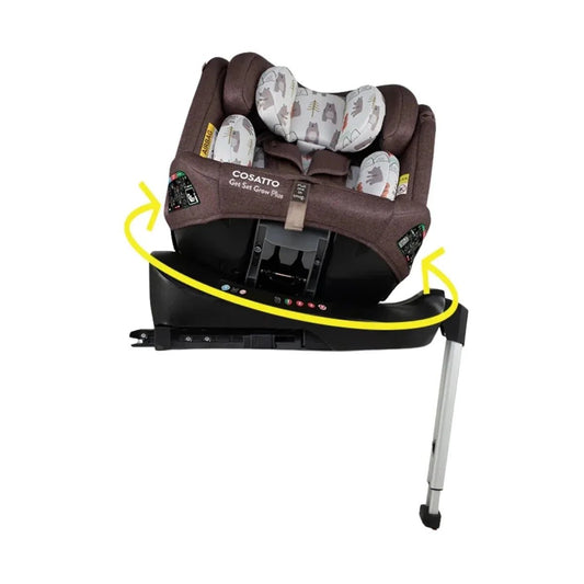 Cosatto Get Set Grow Plus i-Size Group 0+/1/2/3 360 Car Seat - Bear Hug | Luxury Home Accessories | Heulog Glow
