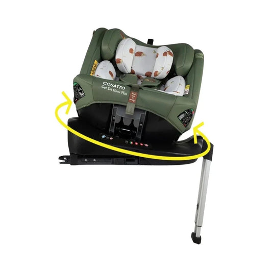 Cosatto Get Set Grow Plus i-Size Group 0+/1/2/3 360 Car Seat - Hoglet | Luxury Home Accessories | Heulog Glow