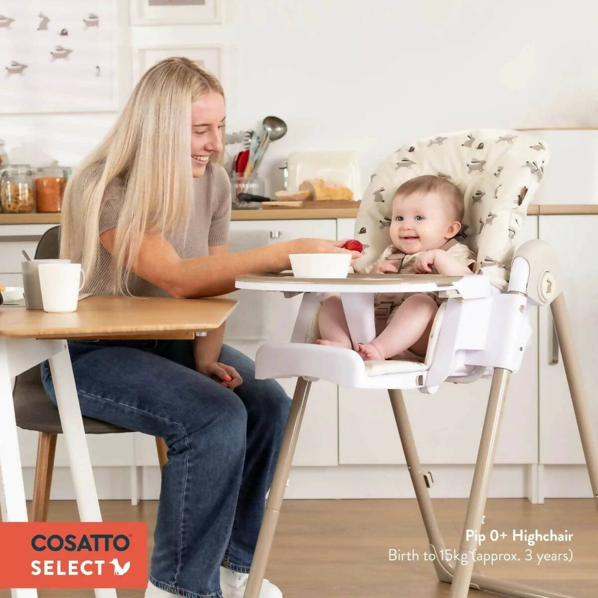 Cosatto Pip 0+ Highchair - Cherry Pie | Luxury Home Accessories | Heulog Glow