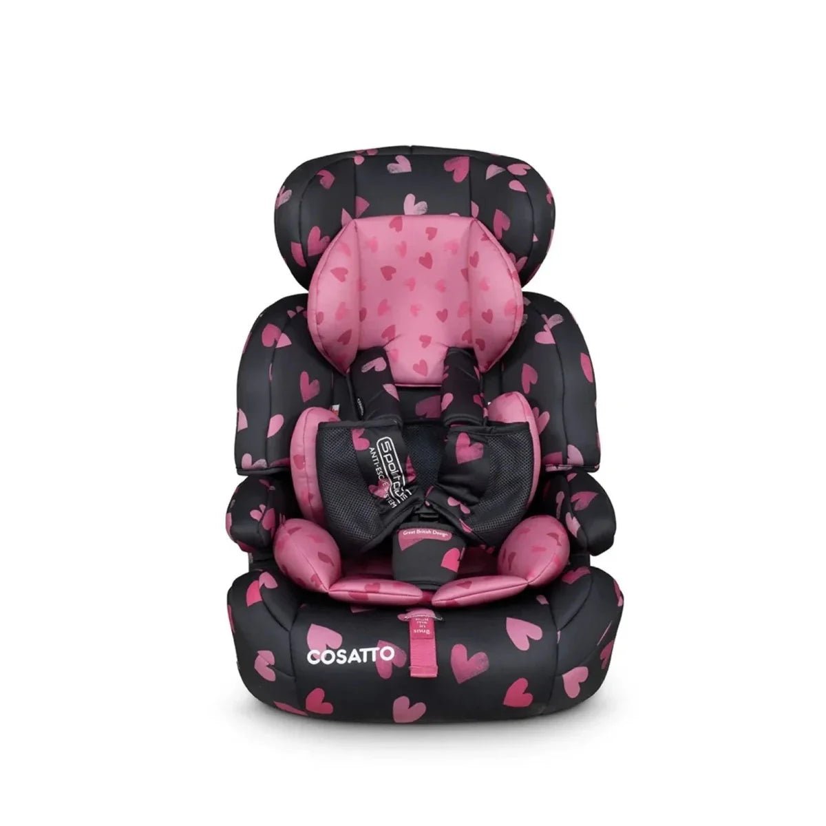 Cosatto Zoomi Group 1/2/3 Car Seat - Charcoal Ligthearted | Luxury Home Accessories | Heulog Glow