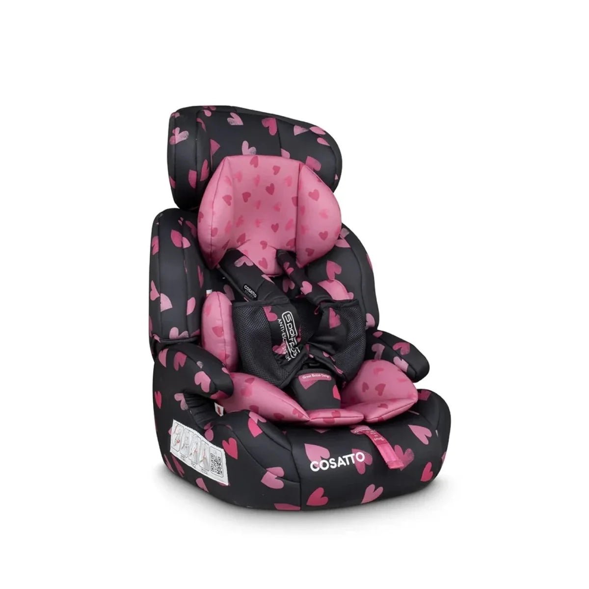 Cosatto Zoomi Group 1/2/3 Car Seat - Charcoal Ligthearted | Luxury Home Accessories | Heulog Glow