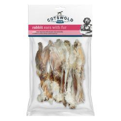 Cotswold Raw Rabbit Ear With Fur, 100g | Luxury Home Accessories | Heulog Glow