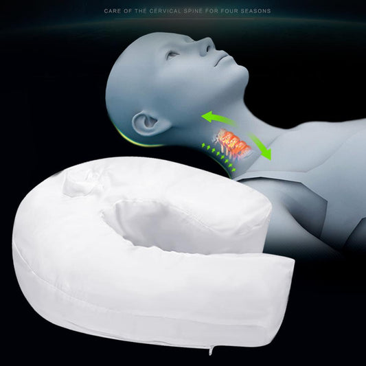 Cotton Pillow Side Sleeper Pillows Neck & Back Pillow Hold Neck Spine Protection Cotton Pillow Health Care | Luxury Home Accessories | Heulog Glow