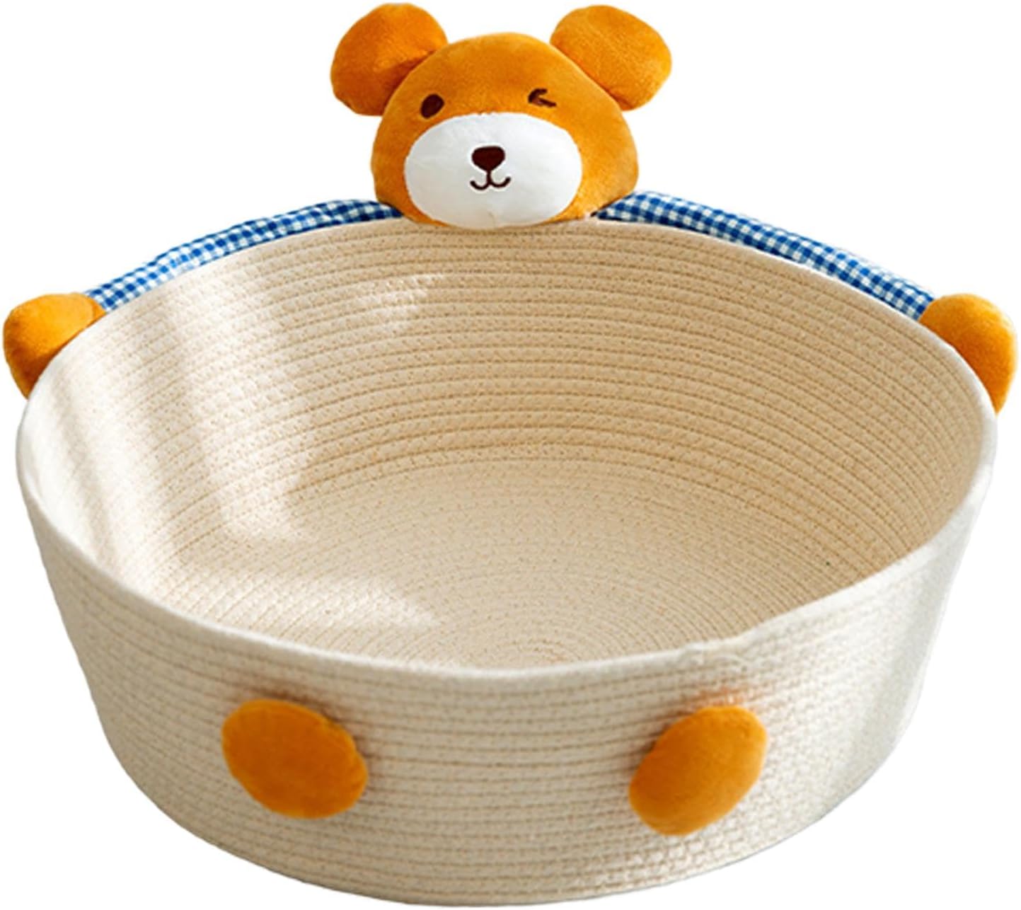 Cotton Rope Cat Bed Cat House Cat Scratcher Cat Scratching Board Woven Basket Cat Nest For Kitten Kitties Rabbits Indoor Cats, Rabbit | Luxury Home Accessories | Heulog Glow