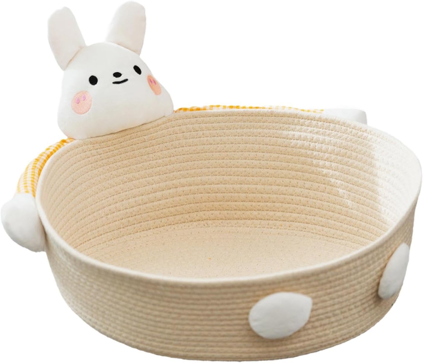 Cotton Rope Cat Bed Cat House Cat Scratcher Cat Scratching Board Woven Basket Cat Nest For Kitten Kitties Rabbits Indoor Cats, Rabbit | Luxury Home Accessories | Heulog Glow