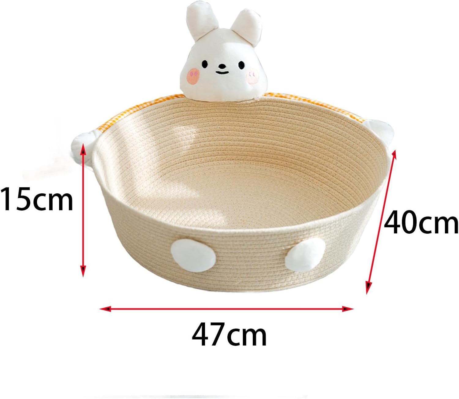 Cotton Rope Cat Bed Cat House Cat Scratcher Cat Scratching Board Woven Basket Cat Nest For Kitten Kitties Rabbits Indoor Cats, Rabbit | Luxury Home Accessories | Heulog Glow