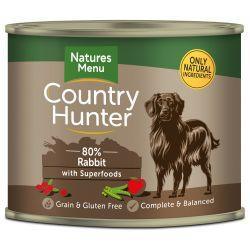 Country Hunter 80% Rabbit with Superfoods, 6 x 600g | Luxury Home Accessories | Heulog Glow