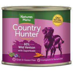 Country Hunter 80% Wild Venison with Superfoods, 6 x 600g | Luxury Home Accessories | Heulog Glow