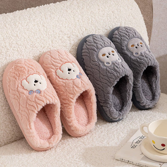 Couple Cotton Slippers Indoor Thickening Warm Plush Cotton Shoes | Luxury Home Accessories | Heulog Glow